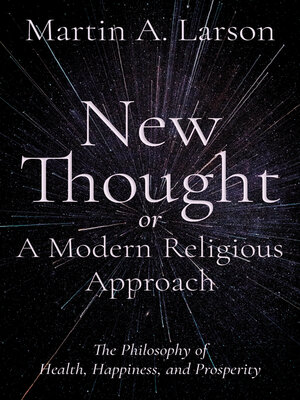 cover image of New Thought, or a Modern Religious Approach